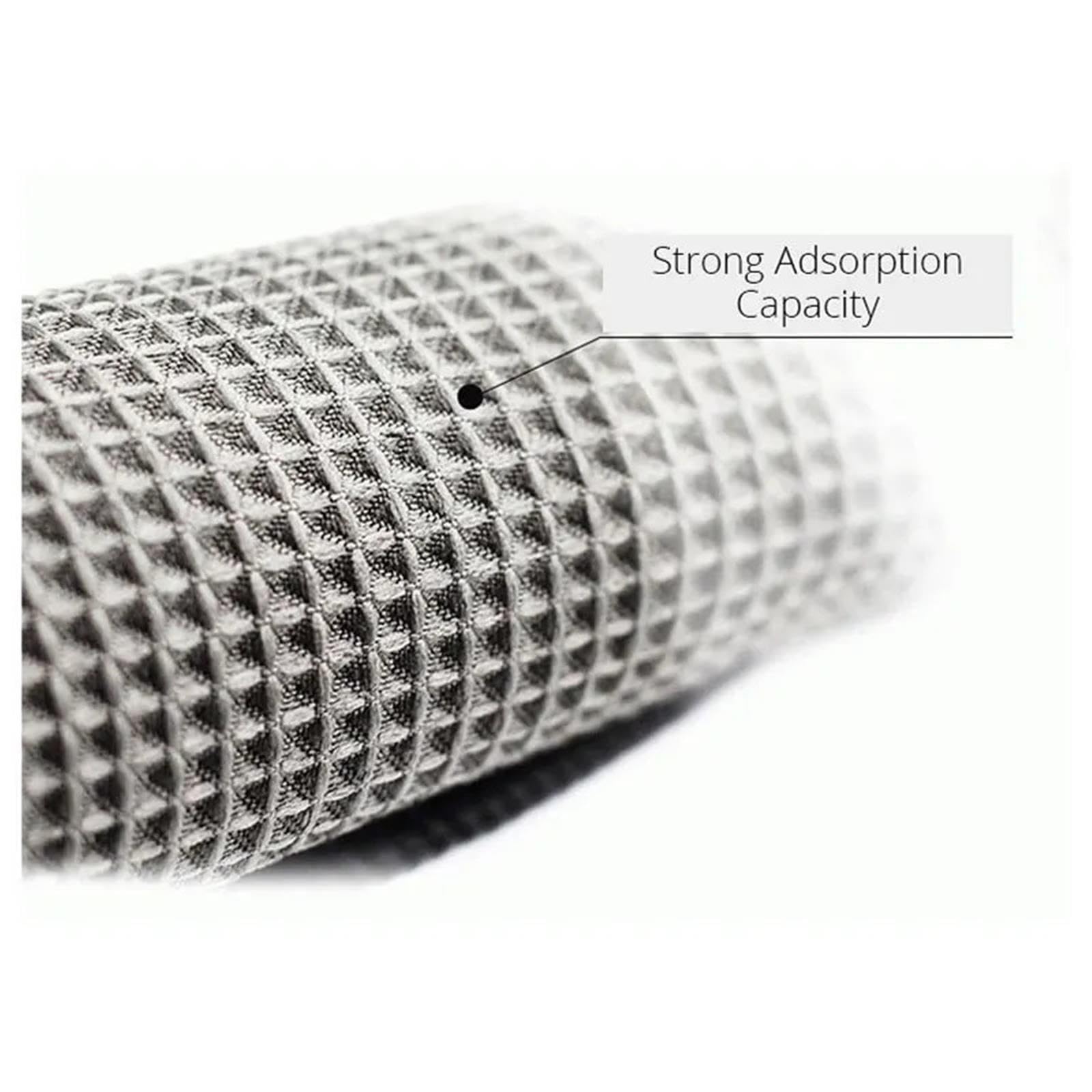 Glaspoliertuch 1 Paar Waffel-Auto-Detailing-Handtücher 40 x cm | Reinigungstuch Car Rag Wash Fast Dry Home Maintenance Zubehör(Grey 2pcs)