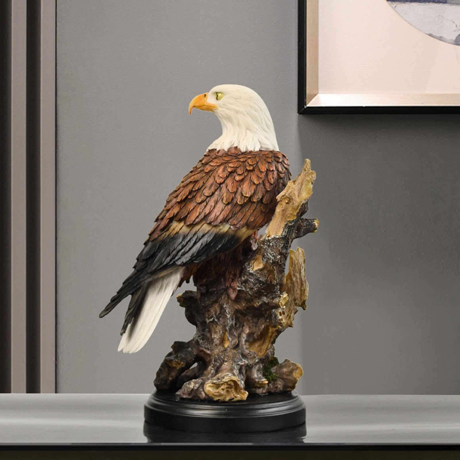 Statua di in Resina, Oggetto Da Collezione, Realizzata a Mano, Ideale per Scrivania, Ufficio O Casa, Regalo per Uomo, Volante38.5x15.5x42 cm