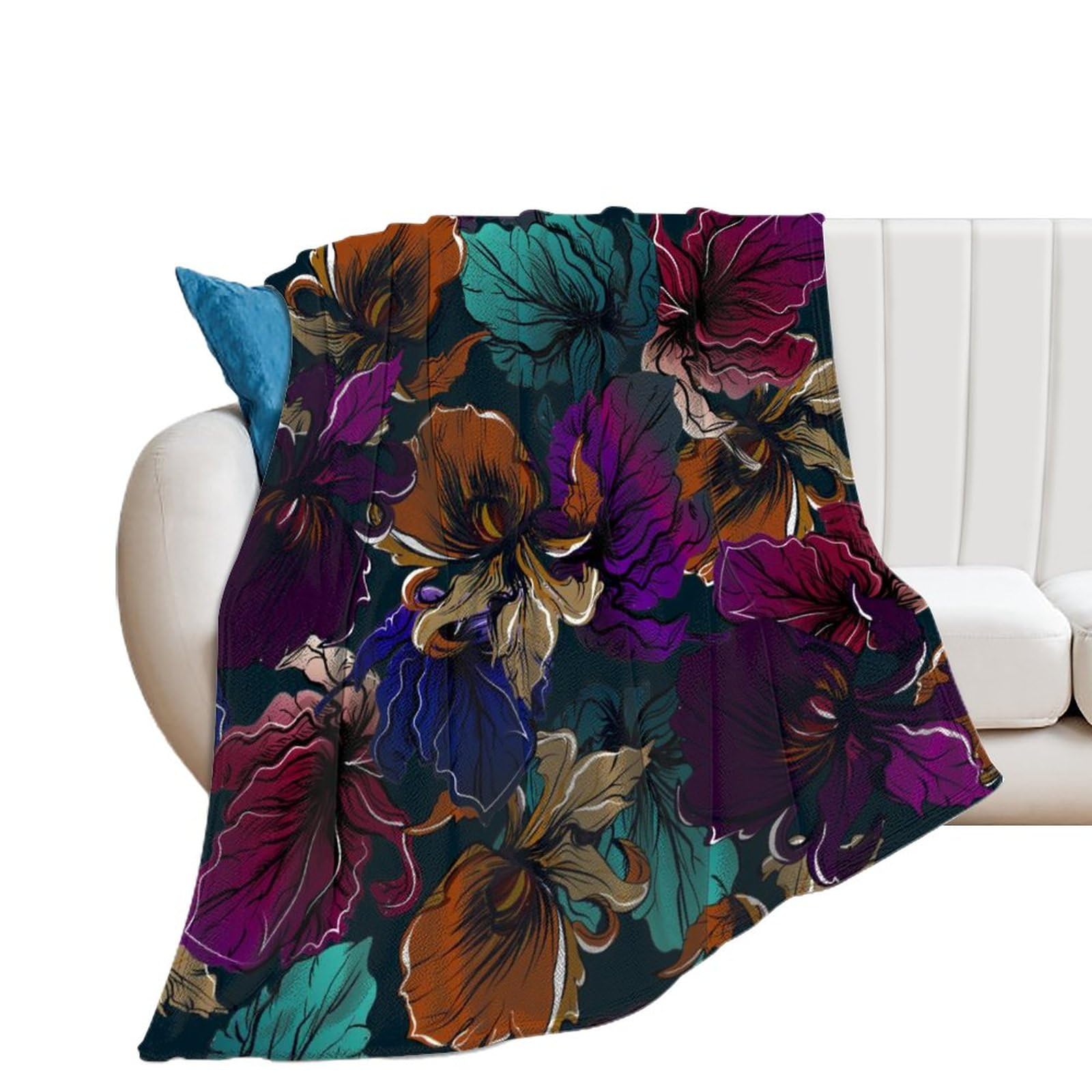 Plaid canapé douillet couleur feuille pour vos soirées cocooning au salon