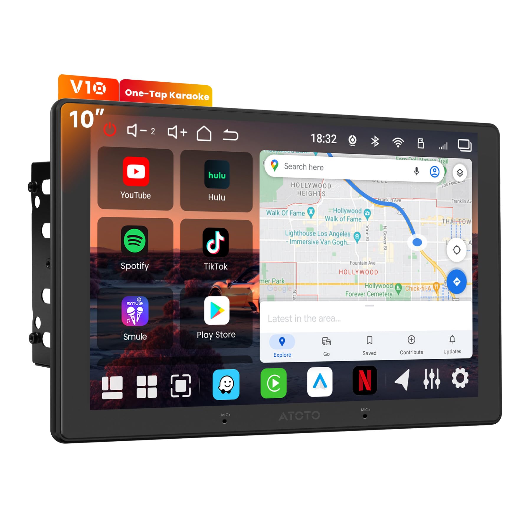 Amazon.co.jp: ATOTOEXCEL 新型 V10 Android14 10インチQLED