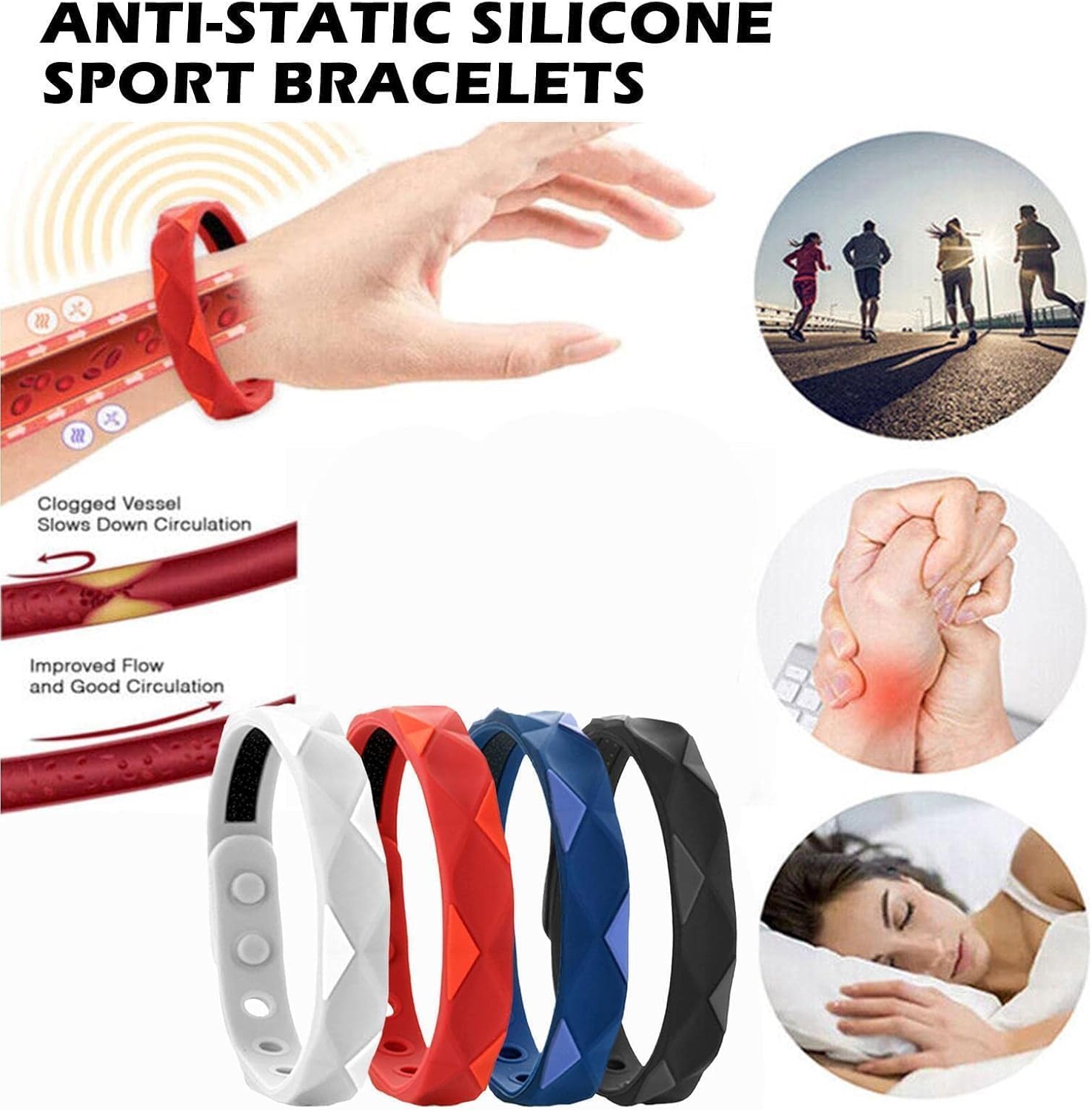 Amazon.co.jp: 前立腺救済バンド、トルマリンシリコンリスト