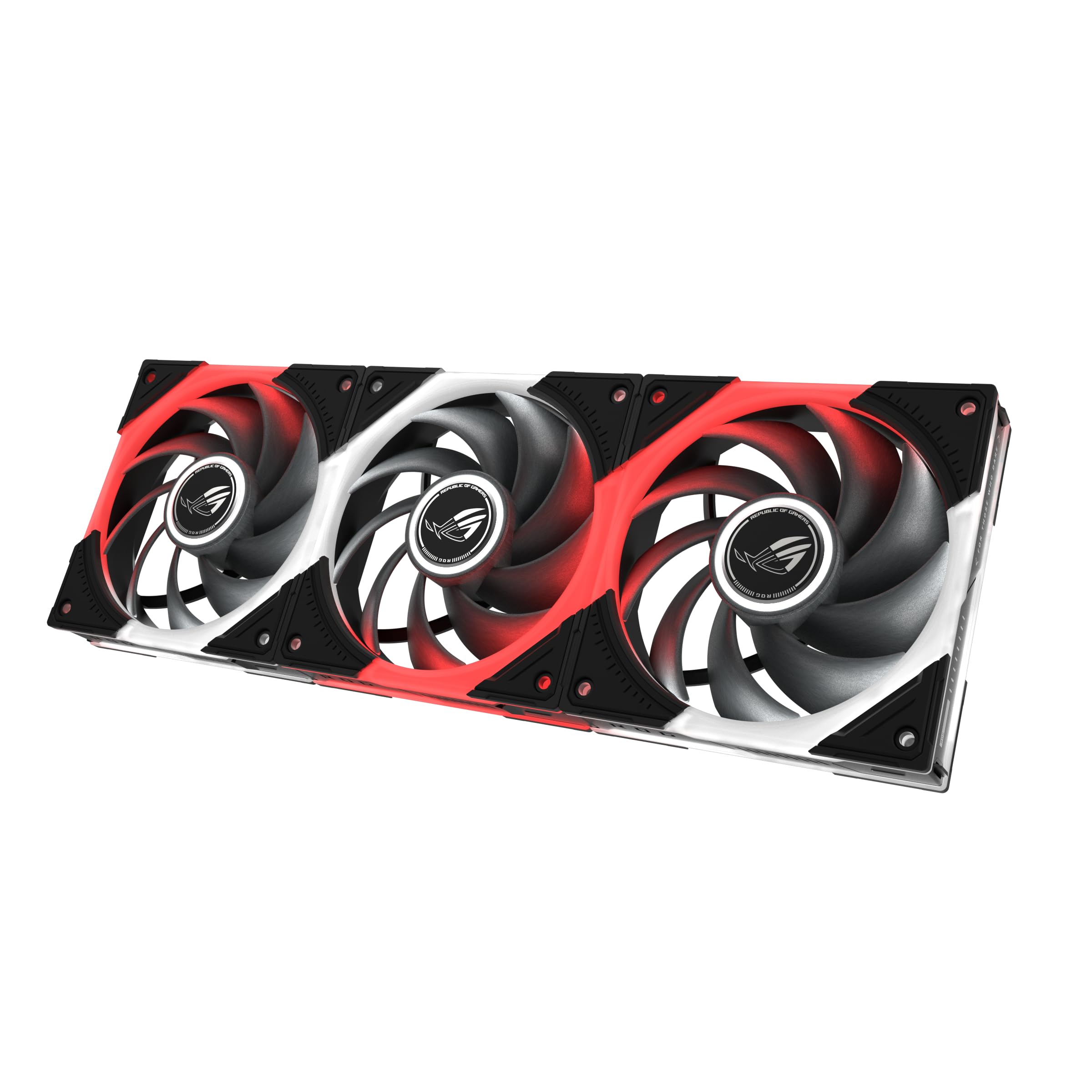 ASUS ROG Eurux GR120 ARGB PWM Lot de 3 ventilateurs PWM de 120 mm, 2600 tr/min, chaîne en marguerite brevetée, éclairage personnalisé, moyeu de ventilateur