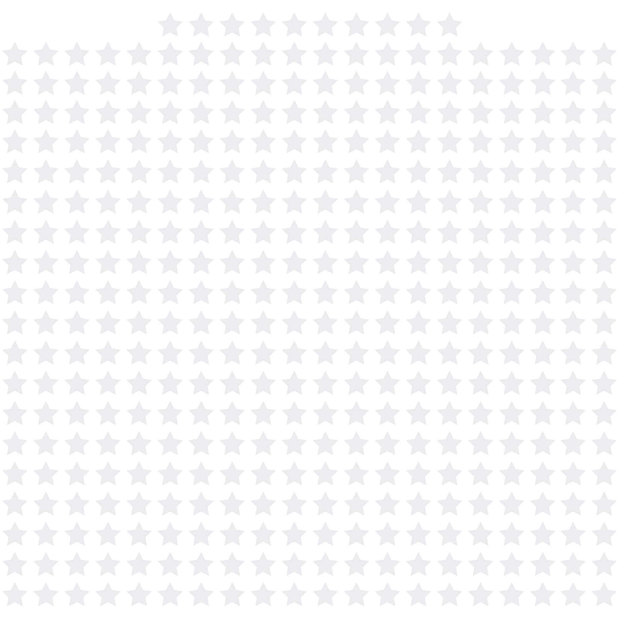 LiteMark Removable Matte Finish White 1 Inch Star Decal Vinyl Stickers, for Floors, Walls, Laptops, and Smooth Surfaces, (Pack of 390 Stars)