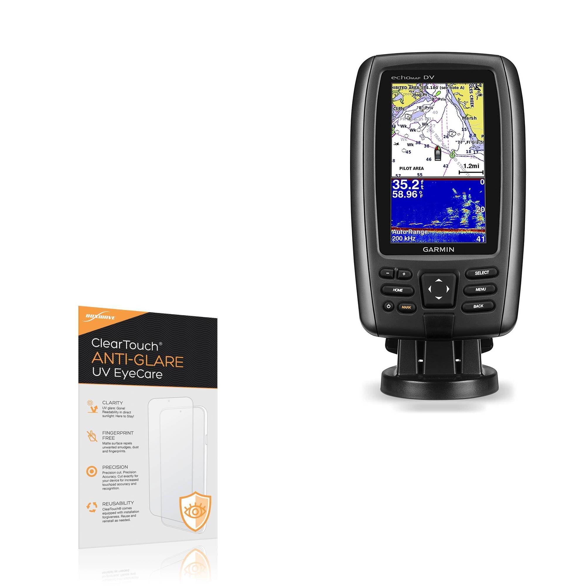 BoxWave Screen Protector Compatible With Garmin echoMAP 44dv - ClearTouch Anti-Glare Anti-UV EyeCare (2-Pack), Filters out Harmful Blue Light Reduce Fatigue