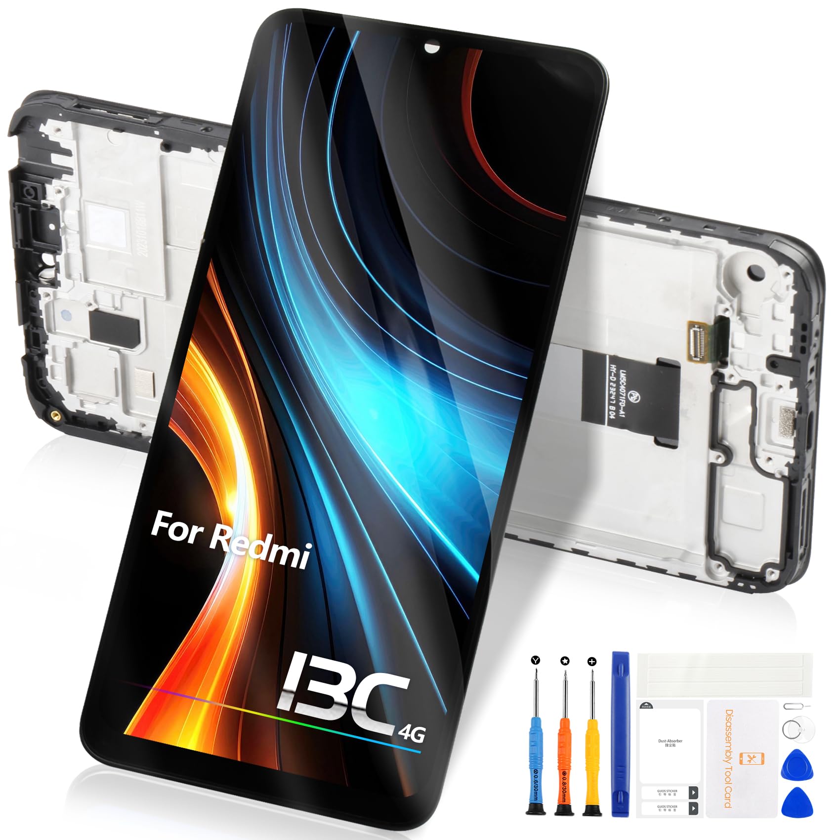 Schermo per Xiaomi Redmi 13C LCD Display - per Redmi 13C LCD Touch Screen Digitalizzatore per Redmi 13C 6.74” Schermo di Ricambio 23100RN82L 23106RN0DA 23108RN04Y Vetro Assemblaggio con Cornice