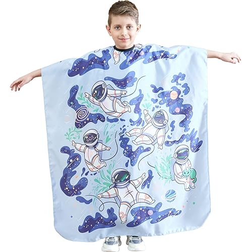 Capa de peluquería para niños, 51 x 36 pulgadas, capa profesional de corte de pelo con correa ajustable para el cuello, capa de corte de pelo unisex disponible en Yaxa Peru