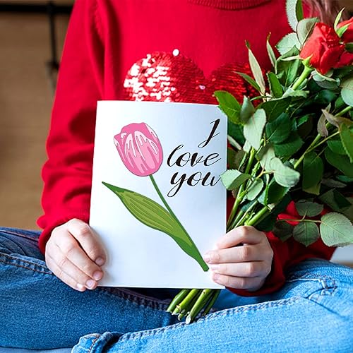 Miniatura 5 de GLOBLELAND 2 estilos de tulipán, maíz, amapola, troqueles de corte de flores, plantilla de acero al carbono, hojas troqueladas, plantillas para