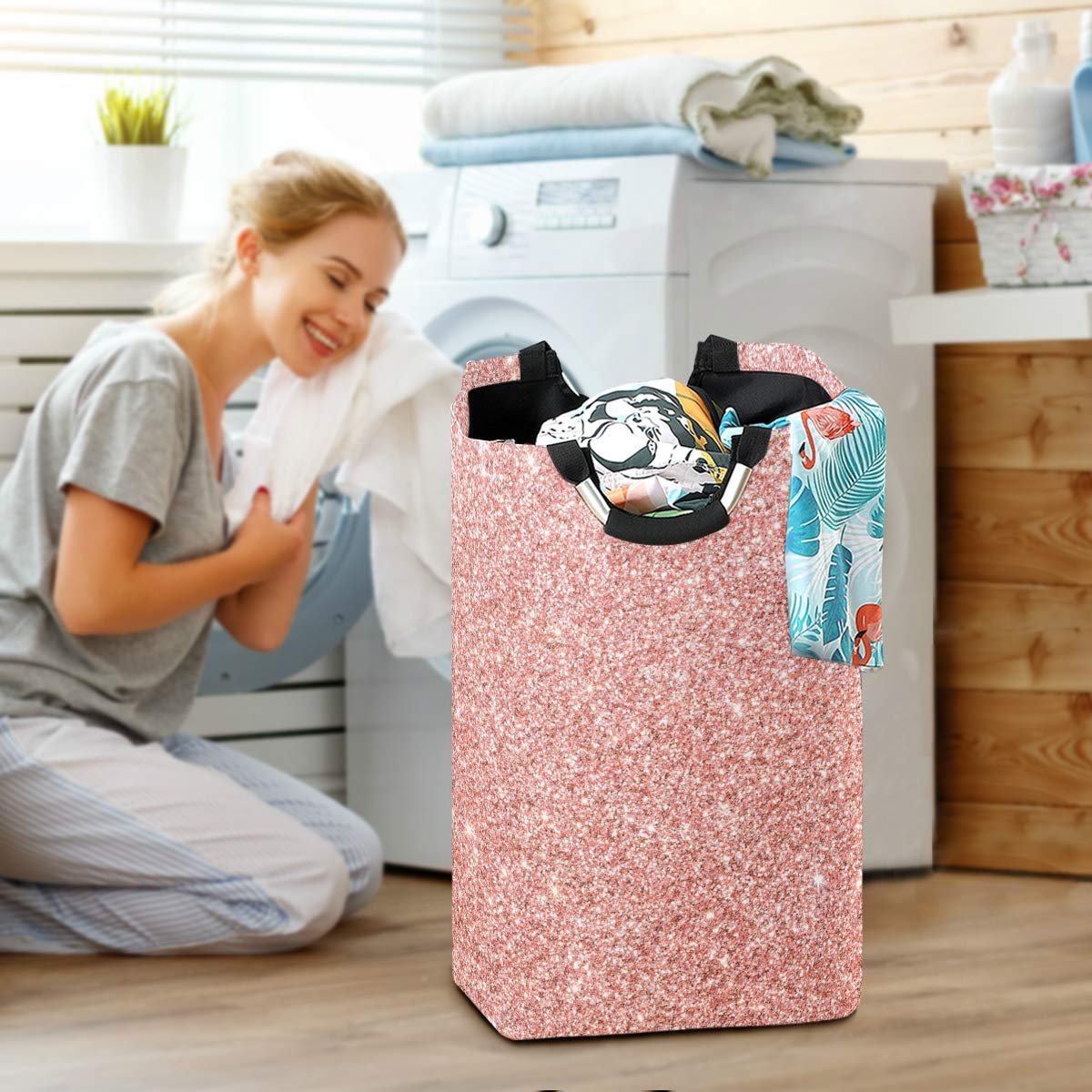 Cesta Plegable Para Ropa Sucia, Color Negro, 2 Piezas, Cesta Para La Colada, Cesta De Almacenamiento