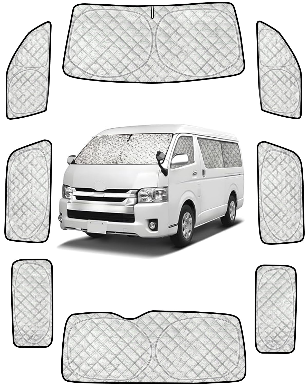 ハイエースワイド専用 5層サンシェードセット ハイエース専用