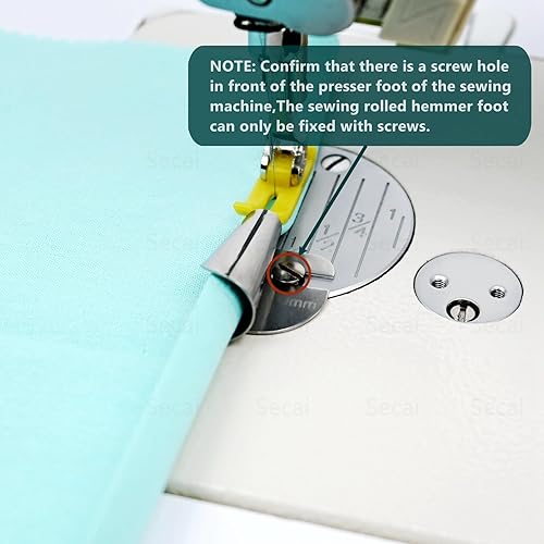 Miniatura 4 de Secai - Piezas enrolladas para coser y acolchar, suministros de calibre de costura Secai de accesorios de productos de costura, 8 piezas