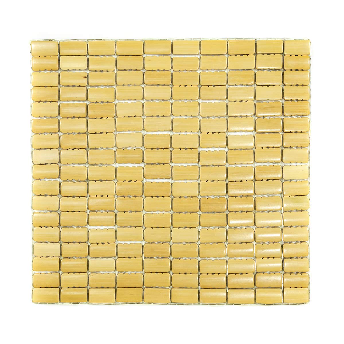 LB 竹シーツ(1枚) 座布団 竹 冷感 夏用 マット ひんやり ナチュラル 竹ラグ シート デスク チェア クール シングルサイズ 40×40cm