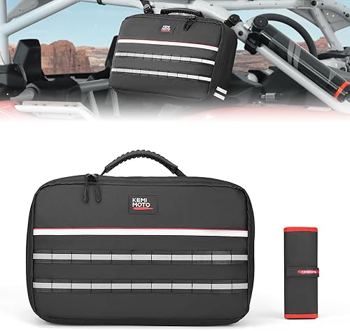 KEMIMOTO Bolsa de herramientas para cinturón de transmisión, apto para UTV ATV, tela TPU de gran capacidad resistente al agua, almacena y protege
