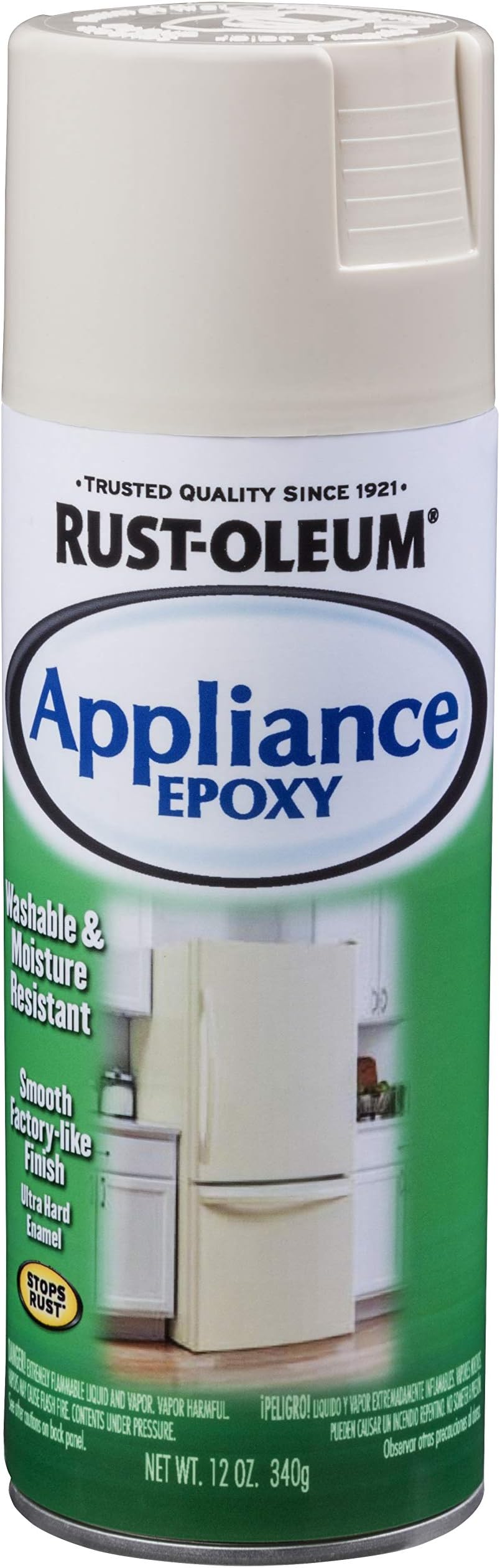 Rust-Oleum 7882830-2PK Specialty Appliance Epoxy Spray, 12 oz, Almond, 2 Pack