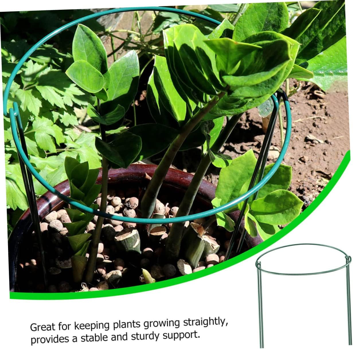 4pcs Flower Support Rack Semicircular Plant Support Frame Ring for Climbing for Garden