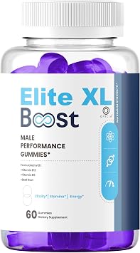 Elite XL Boost Gummies - Official EliteXL Boost Advanced Premium Formula Support Maximum Strenght, All Natural Ingredients Vitamins for Overall Health & Wellness, 60 Gummies for 1 Month