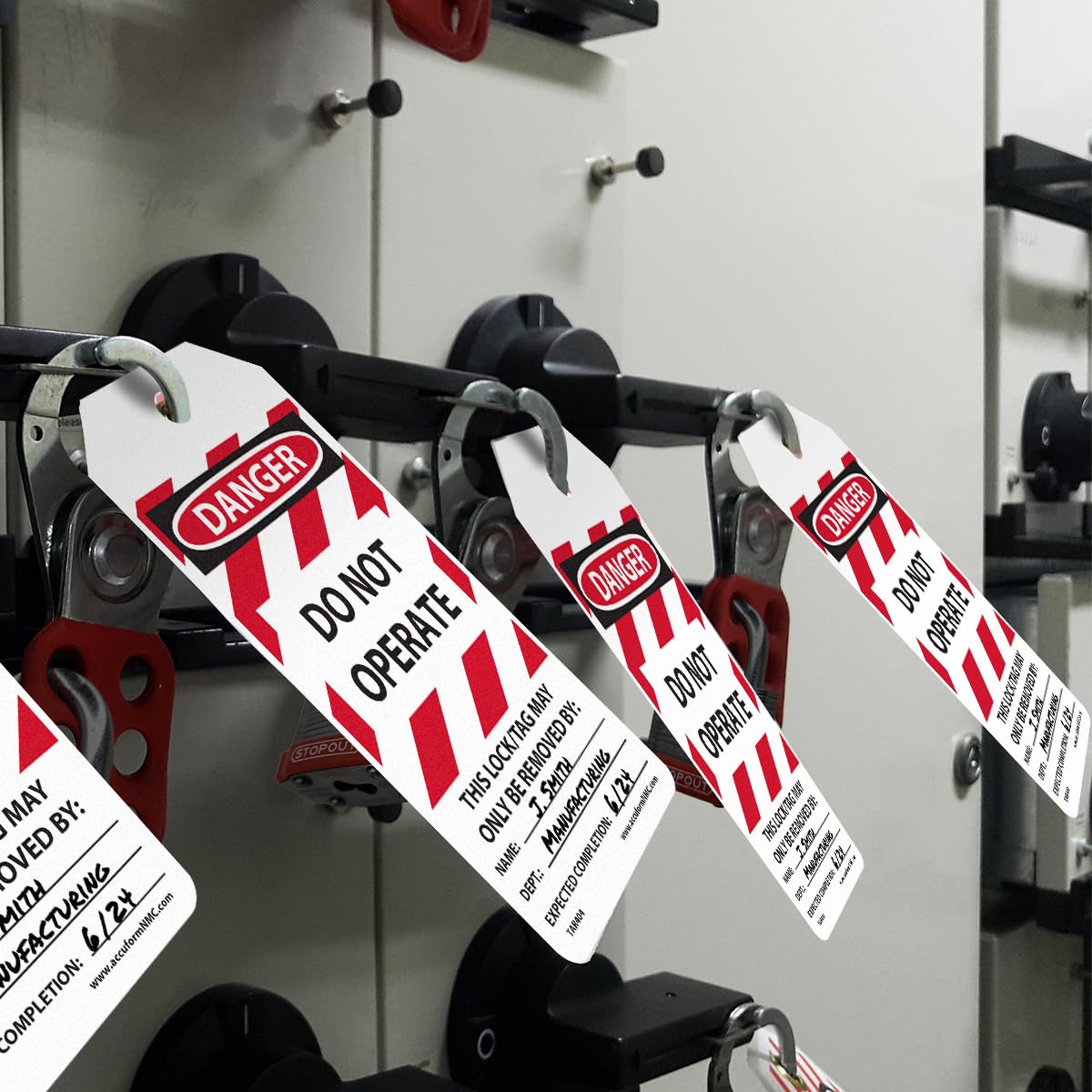 Lockout Tags by-The-Roll - Danger Do Not Operate -5 Lockout Tags by-The-Roll - Danger Do Not Operate -5