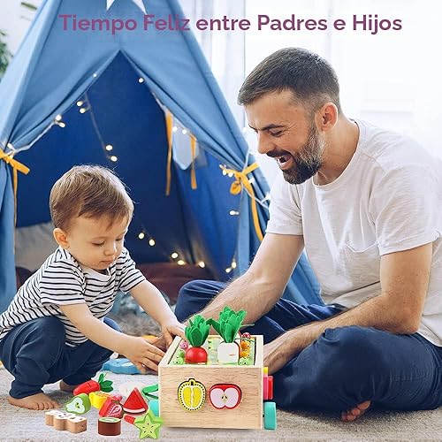 Miniatura 6 de Juguetes educativos Montessori de madera para bebés y niñas de 2 a 3 a 4 años juguetes de clasificación de formas regalos para niños de 2 a 4 años