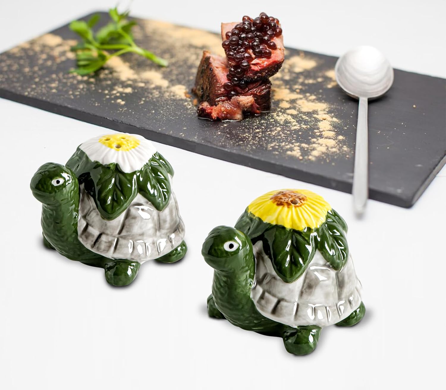 Turtle Salt And Pepper Shakers Set Ceramic Salt And Pepper Set Cute Pepper And Salt Shakers For Kitchen Saleros Para Cocina Beach,Tropical, Ocean Decoration