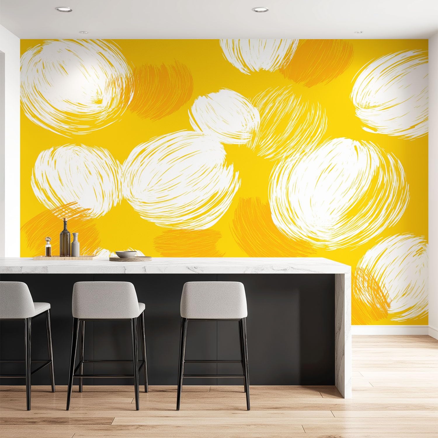 Pokój dziecięcy energetyczny, ciepły, minimalistyczny mural ścienny, rośliny, kwiatowa tapeta mural do salonu sypialni, biura dekoracja domu sypialni 274 x 254 cm