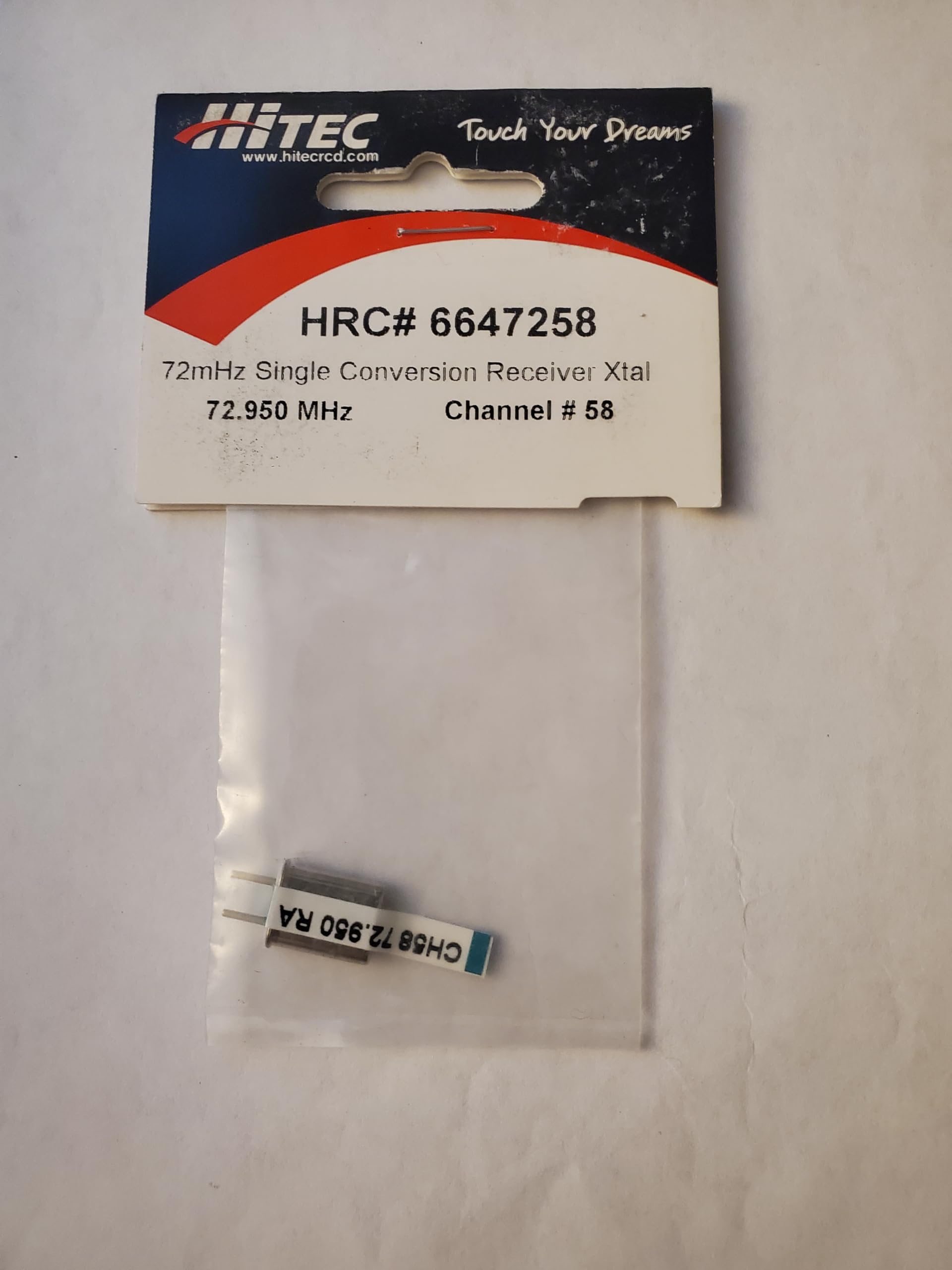 72mHz Single Conversion Receiver Xtal Ch. 58