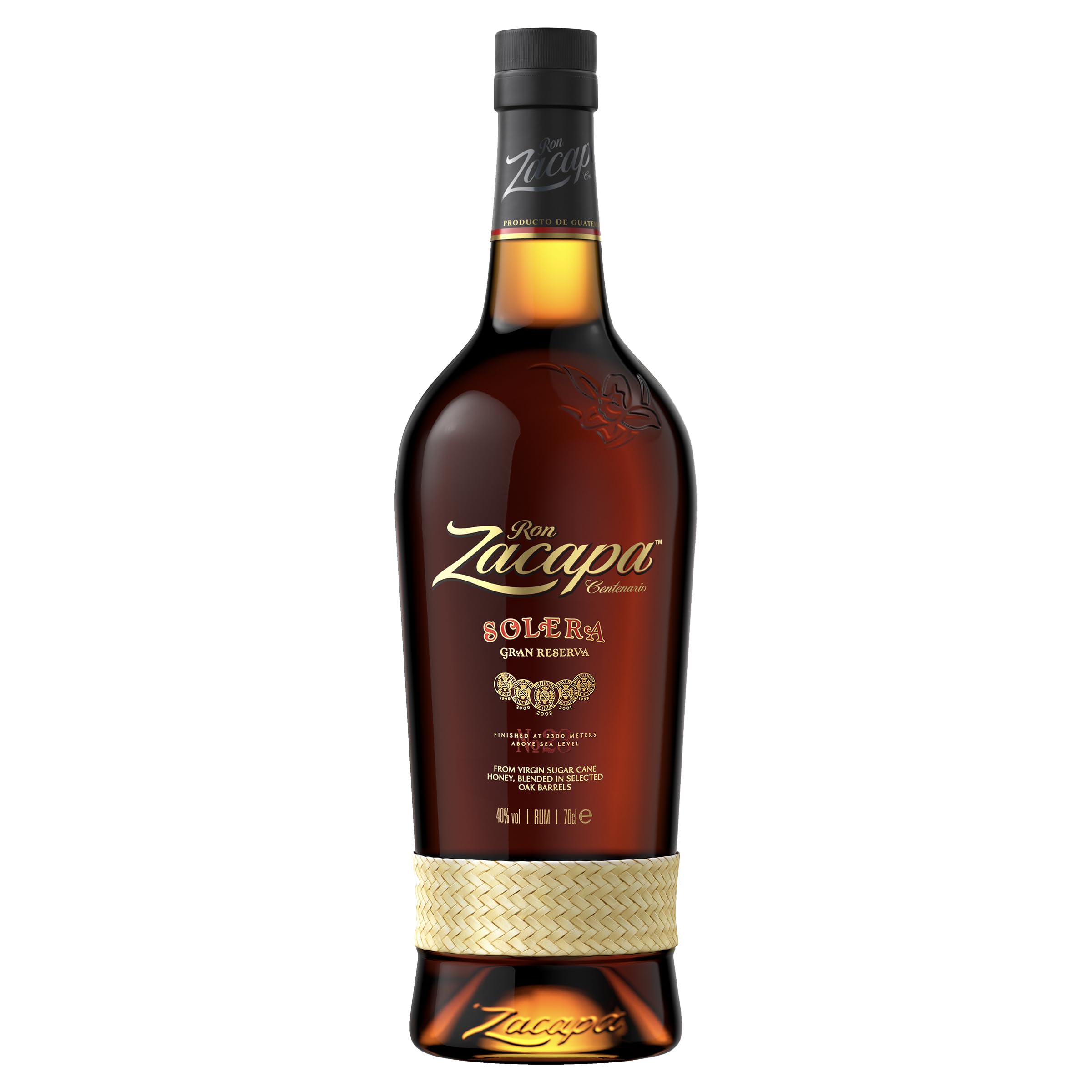 Zacapa Solera Gran Reserva | 40% vol | 70cl | Award-Winning Premium Rum | Honeyed Butterscotch | Spiced Oak & Raisin Fruit | Aged Rum | Crafted in Guatemala