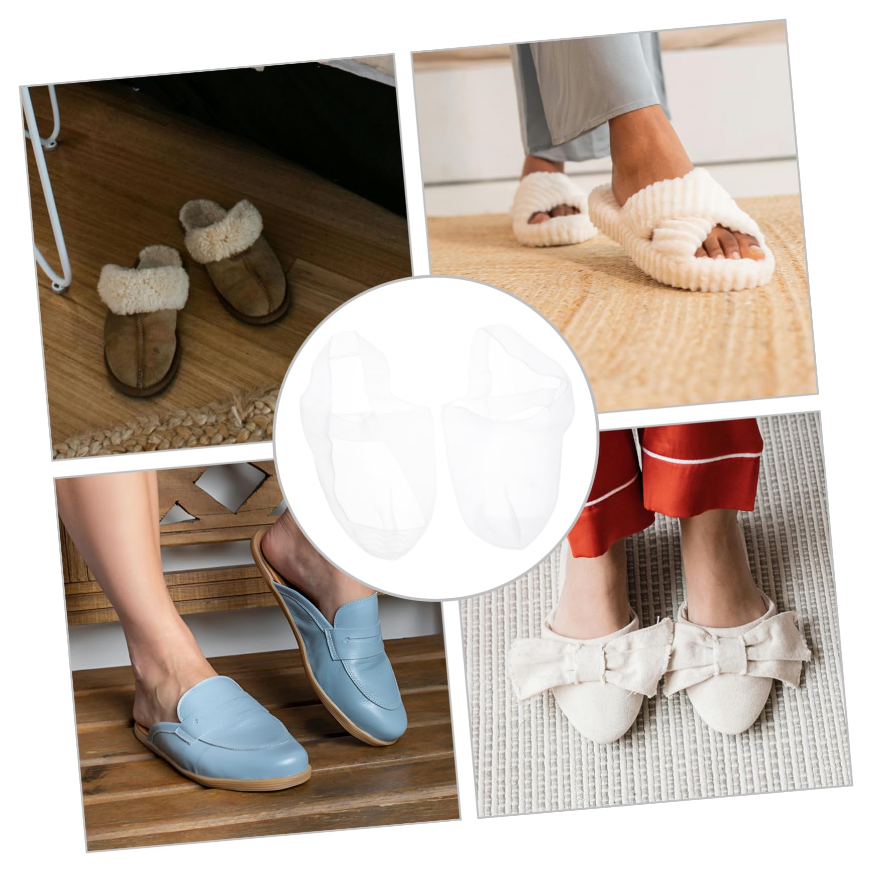 SEWACC Shoe Covers for Rain 2 Pack Silicone Rain Boot Covers Nonslip Waterproof for Chefs Hairstylists Comfortable Durable