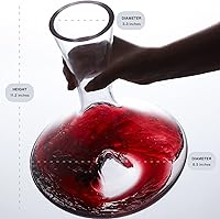 Vista 7 de Omni - Juego de aireador de vino y decantador Citadel por Vintorio