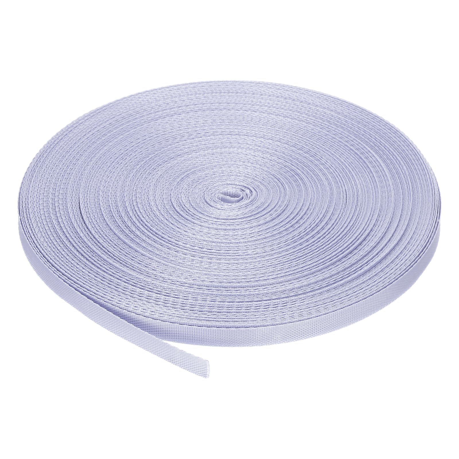 MECCANIXITY Nylon Webbing Strap Flat 3/8 Inch 50 Yards Light Purple for Outdoor DIY Gear Repair, Backpack, Luggage-Rack, Crafts