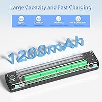 Vista 7 de Portable Printers Wireless for Travel, Wireless Thermal Printer Supports 8.5" x 11" US Letter, Small Bluetooth Inkless Printer Compatible with iOS