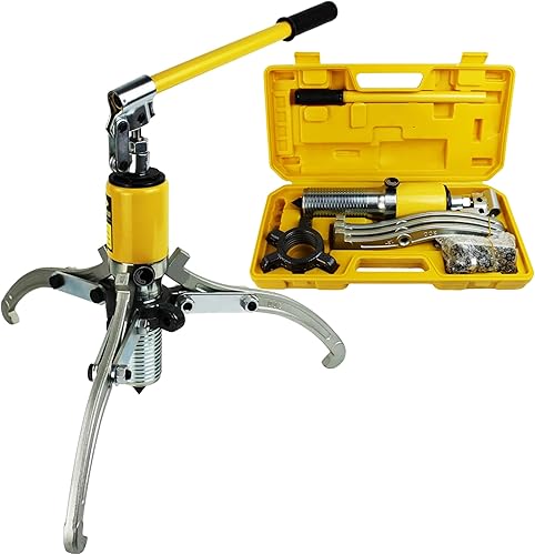 HFS (R 10 toneladas hidráulico de engranajes extractor de rueda separador de tracción con bomba y bañera de aceite (R) Diseño 3 en 1 para un uso