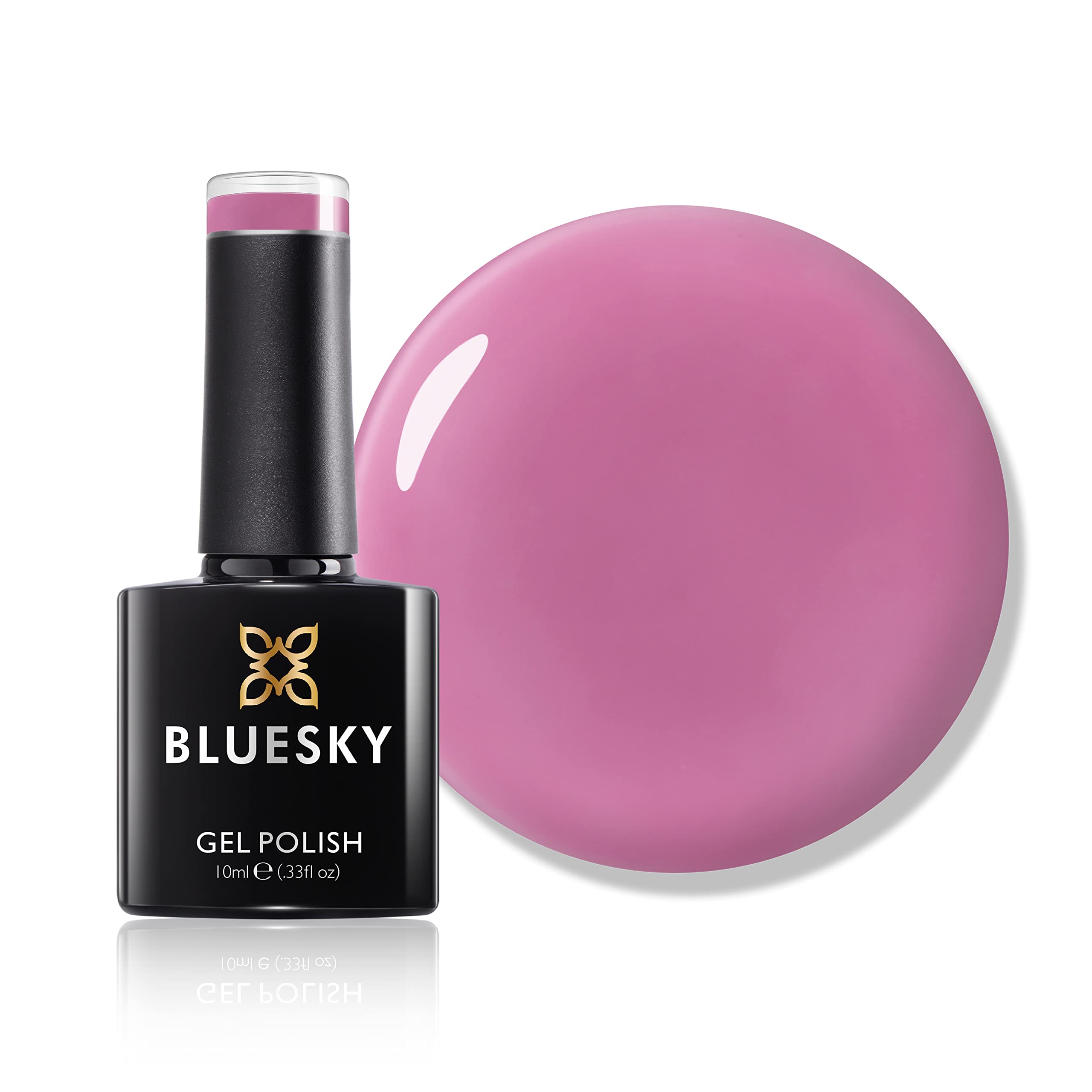 Bluesky Gel Nail Polish, Cherry Drop Pastel 04, Pastel, Pink Long Lasting, Chip Resistant, 10 ml (Requires Drying Under UV LED Lamp)