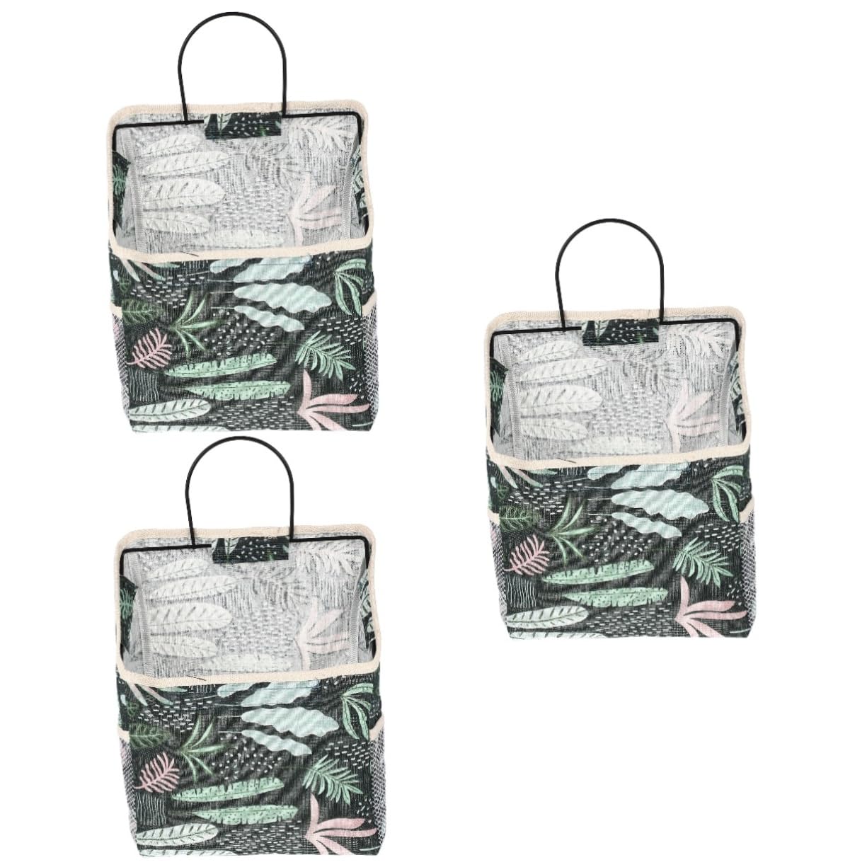 MAGICLULU 3 Piezas Bolsa Almacenamiento Organizador para Colgar sobre El Armario Organizador Almacenamiento para Perros Suministros para Cachorros Colgante Lienzo Bolsa Pared