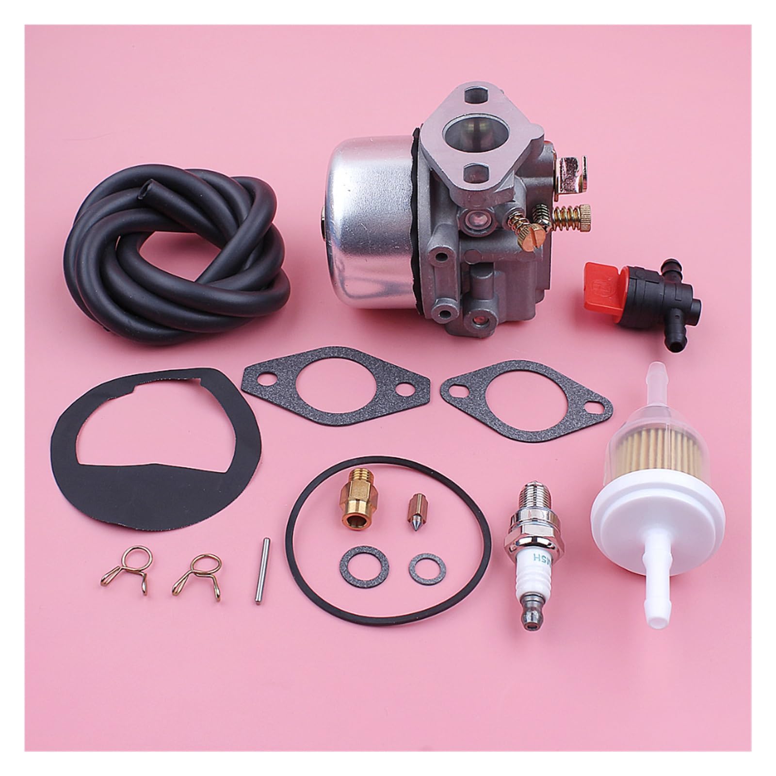 Kit de reparación juntas carburador for Kohler K90 K91 K141 K160 K161 K181, manguera filtro combustible, válvula cierre, pieza repuesto for cortacésped