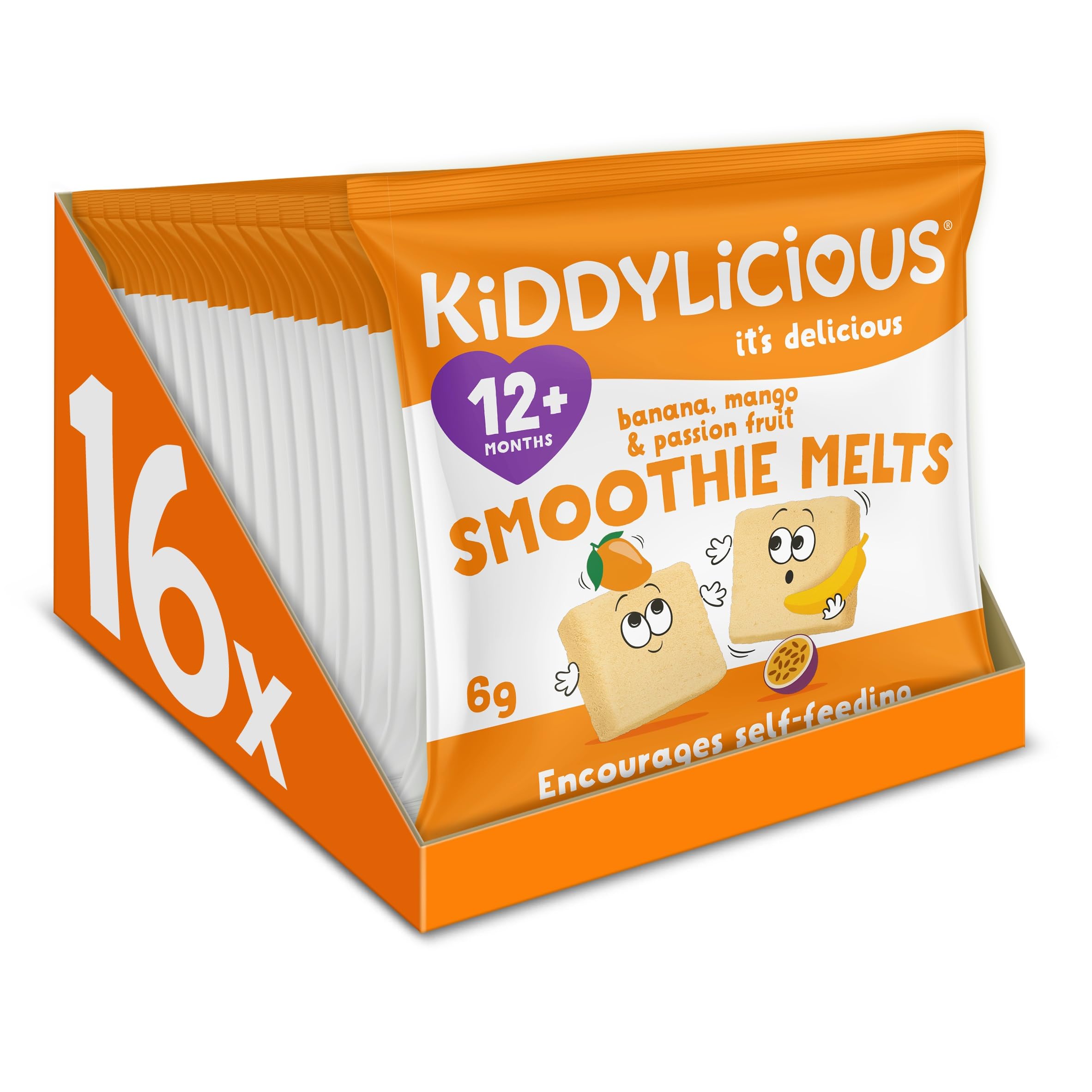 Sponsored Ad – Kiddylicious Mango/ Banana and Passion Fruit Smoothie Melts, 16 Count (Pack of 1)