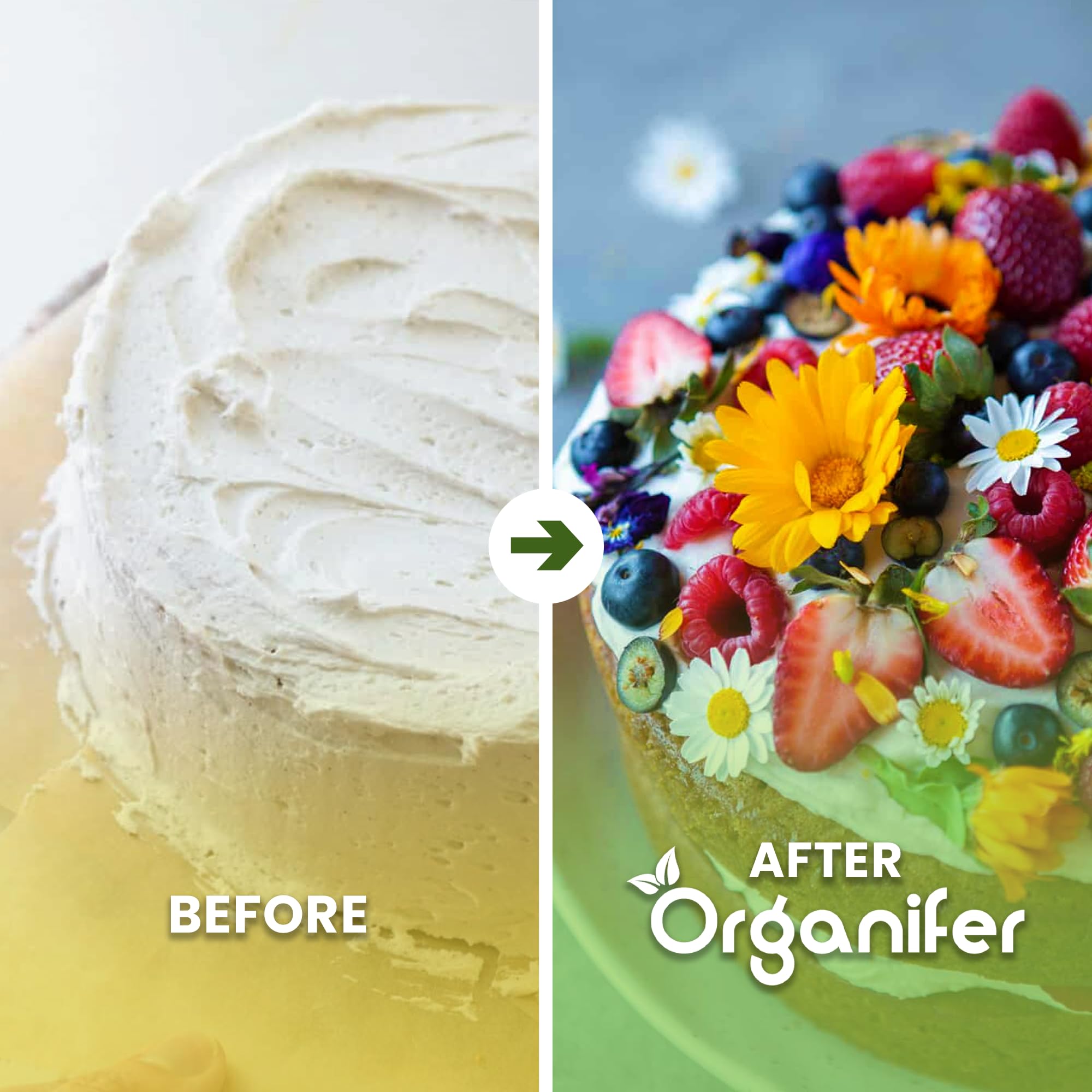 Pack De Semillas De Flores Comestibles | Semillas De Capuchina - Plantas Comestibles - Semillas De Aciano - Semillas De Flores Comestibles - 11 Variedades - Organifer