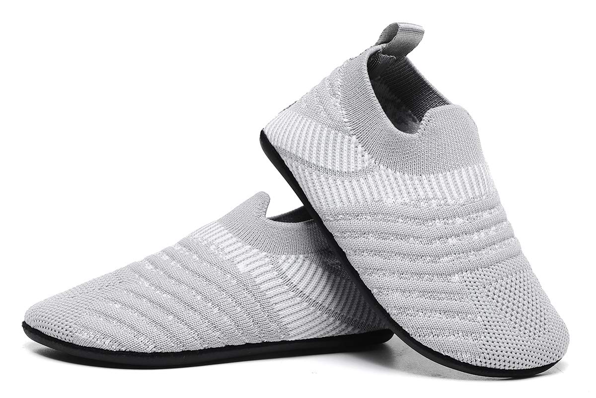 Hayeabi Toddler Kids Lightweight Indoor Outdoor House Slippers Shoes Non-Slip Grip Comfy Home Floor Shoes for Boys Girls