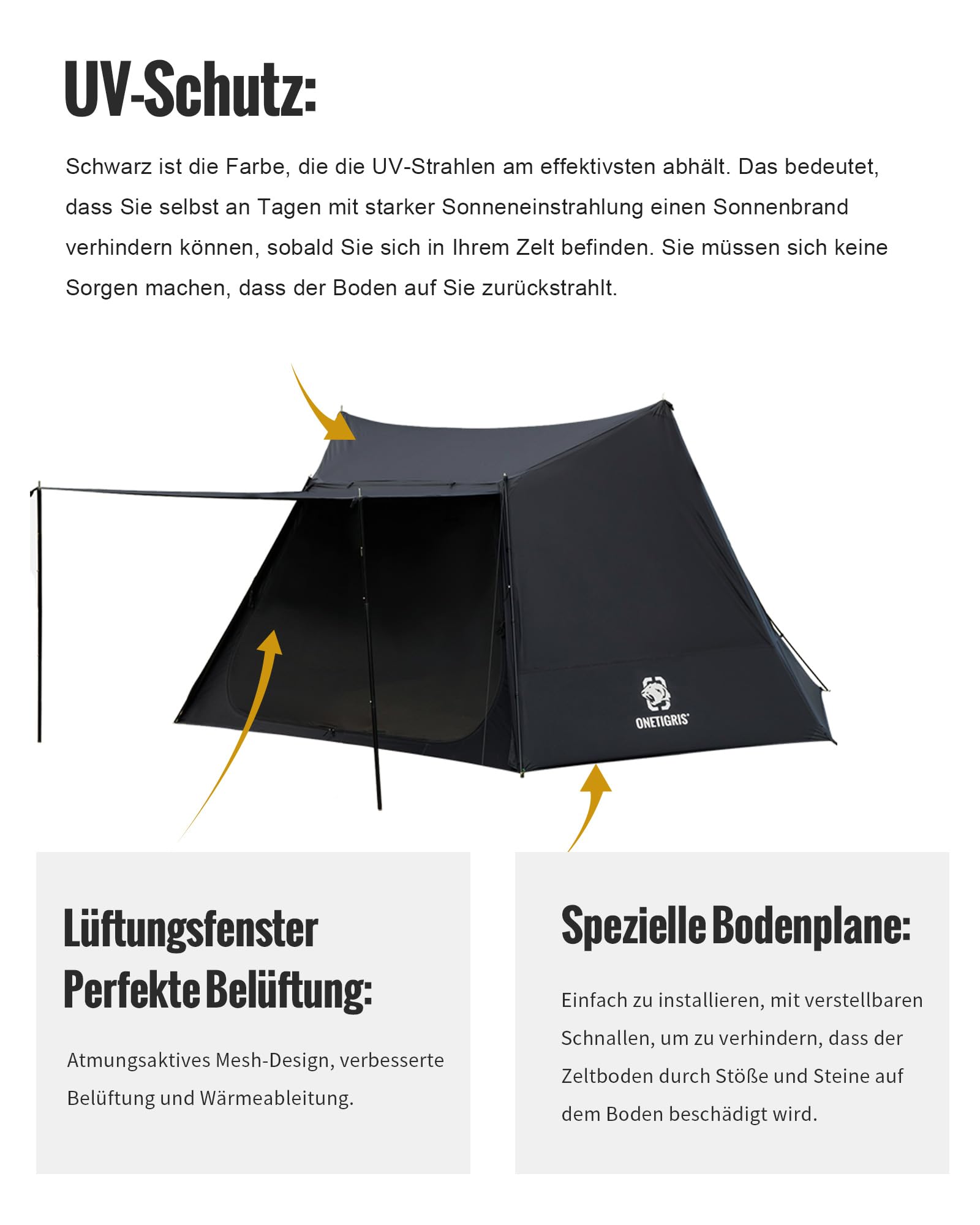 OneTigris Nebula Camping tent for 1-2 people : Amazon.nl: Sports