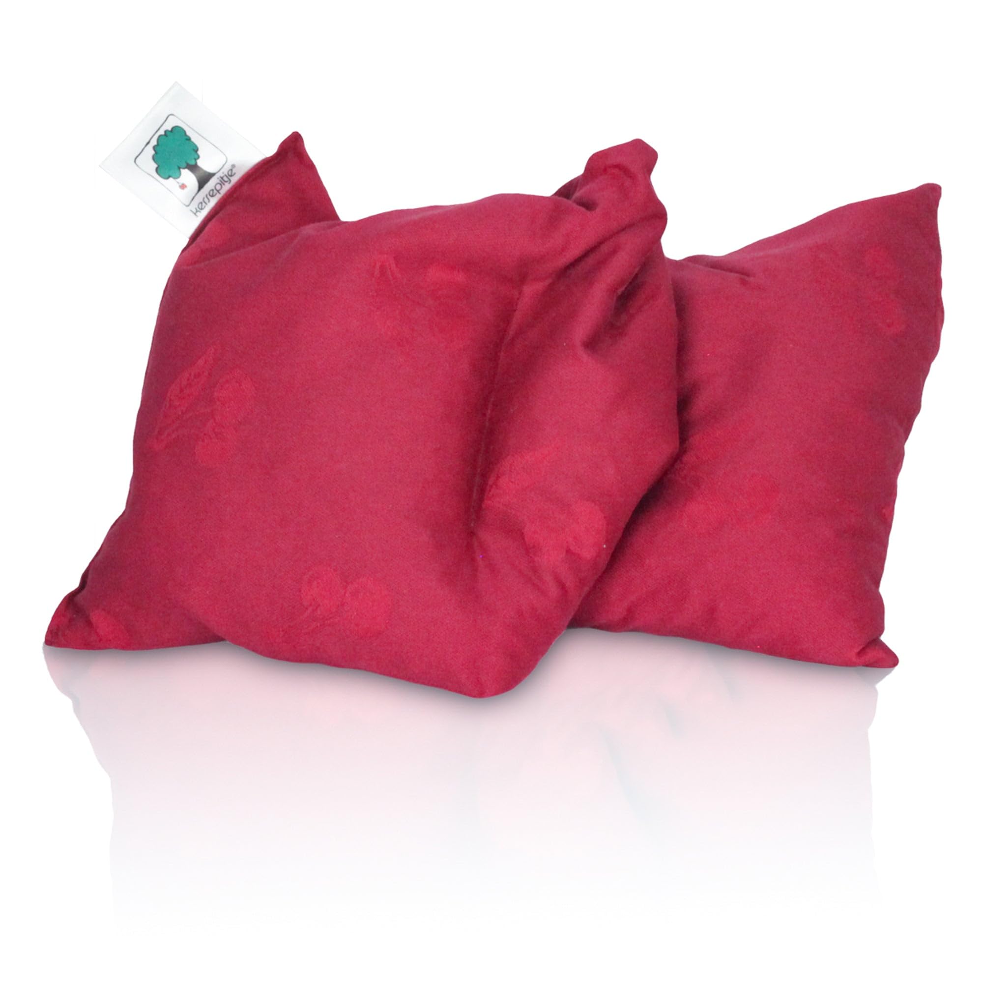 Cojín de Huesos de Cereza Jumbo 23 x 55 cm Blanco