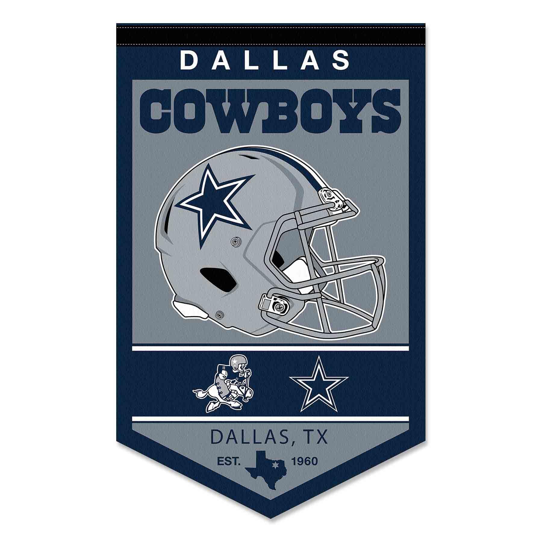 WinCraft Dallas Cowboys Heritage History Banner Pennant, 15x24"