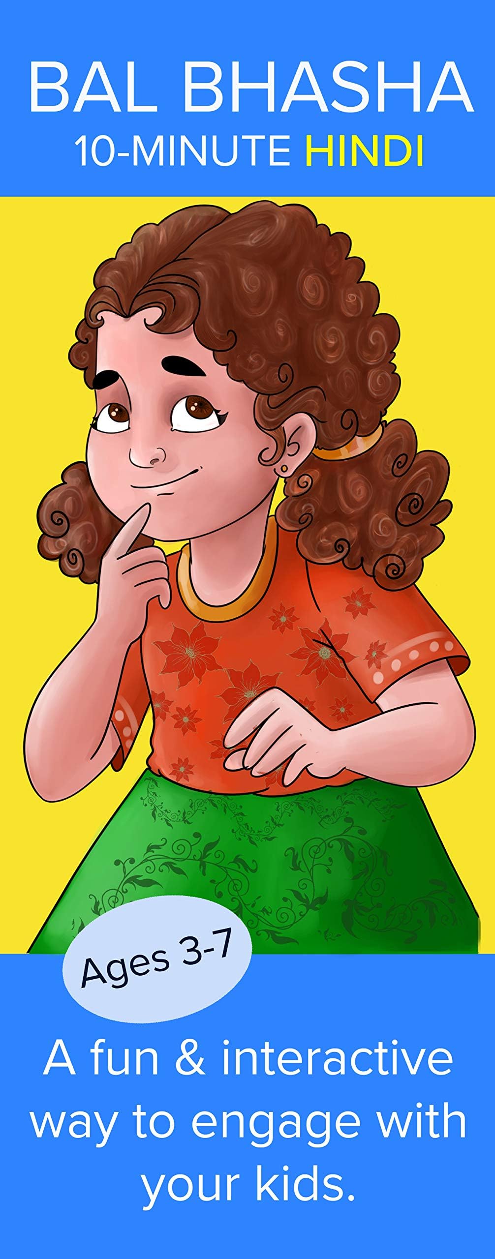 Hindi Book for Children | BalBhasha: 10-Minute Hindi | Set of Flashcards for Kids | A Fun Way to Learn Language, Math, and Indian Culture (Hindi Edition)