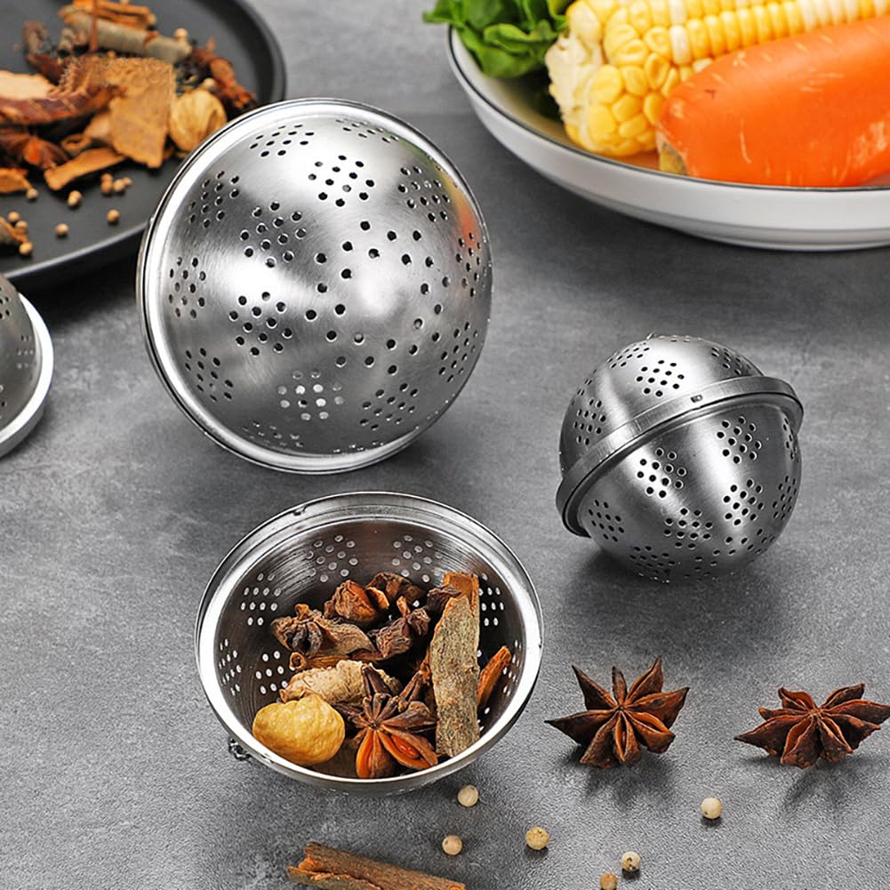 Spice Ball Small for Cooking Tea Infuser, Stainless Steel Tea Ball Strainer Spice Infuser - Image 3