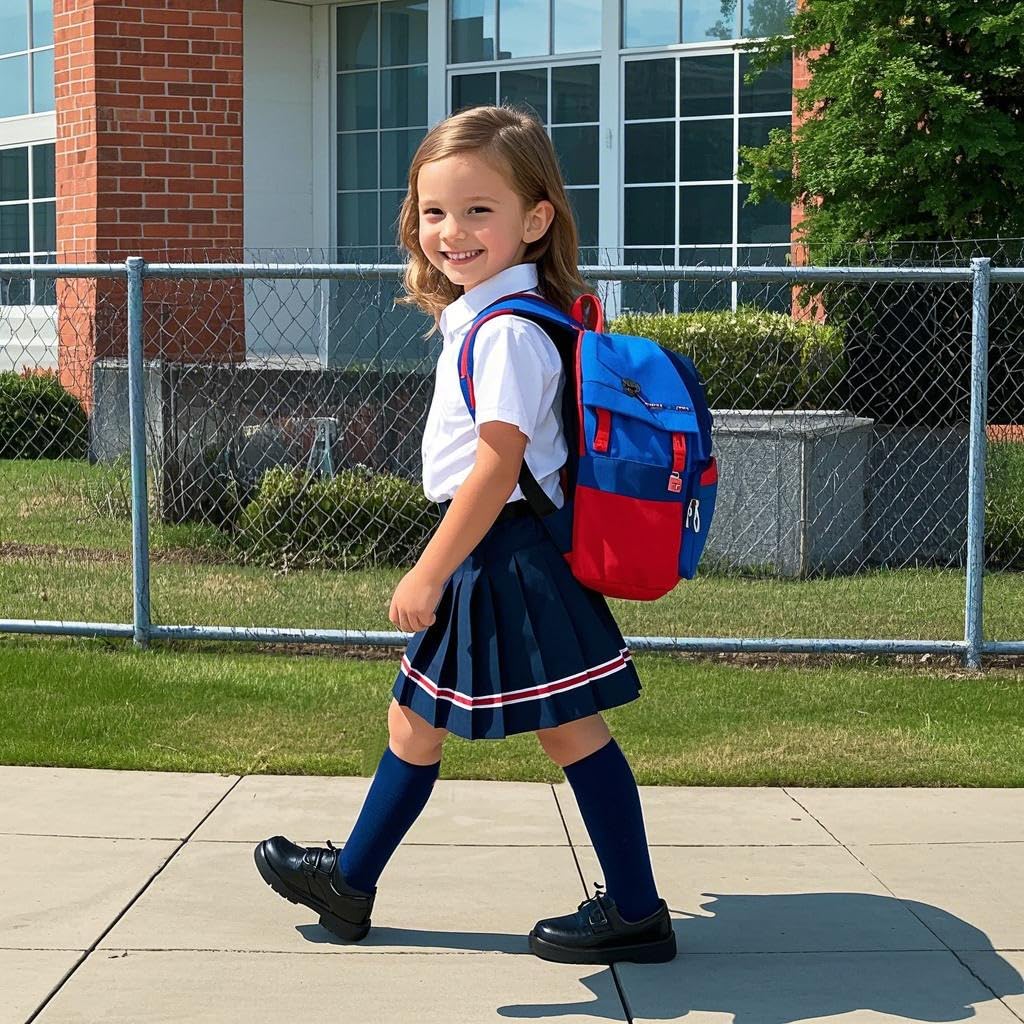 ENBAOHUI 3 paquetes de calcetines altos hasta la rodilla para niños y niñas, calcetines de punto para uniforme escolar, calcetines de vestir, 3-11T