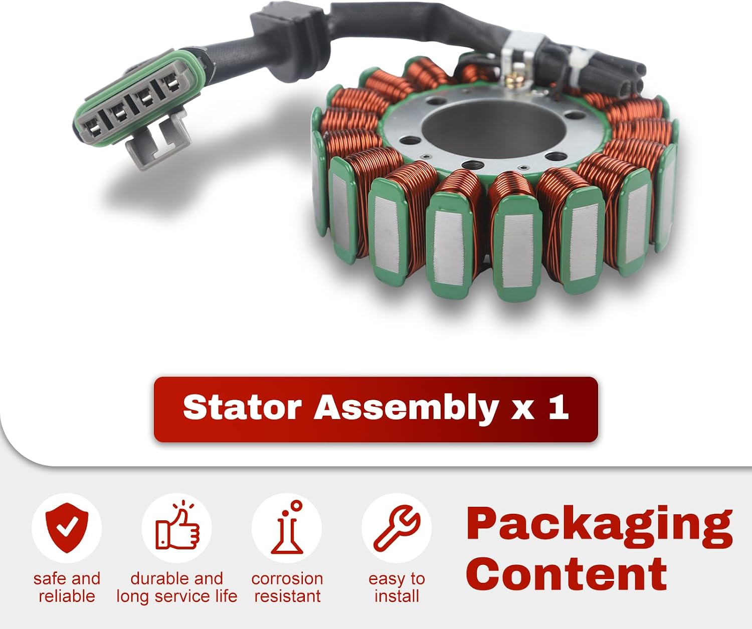 Stator Assembly 4011982 Compatible with Polaris Sportsman Series/Ranger Series/RZR Series 700 800 (2004-2012),Replace #4014034 4011399