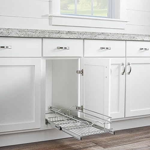 Miniatura 7 de Rev-A-Shelf5WB11220-cr12en. W x 20en. DBase de Cromo Gabinete extraíble cesta de alambre por Rev-A-Shelf