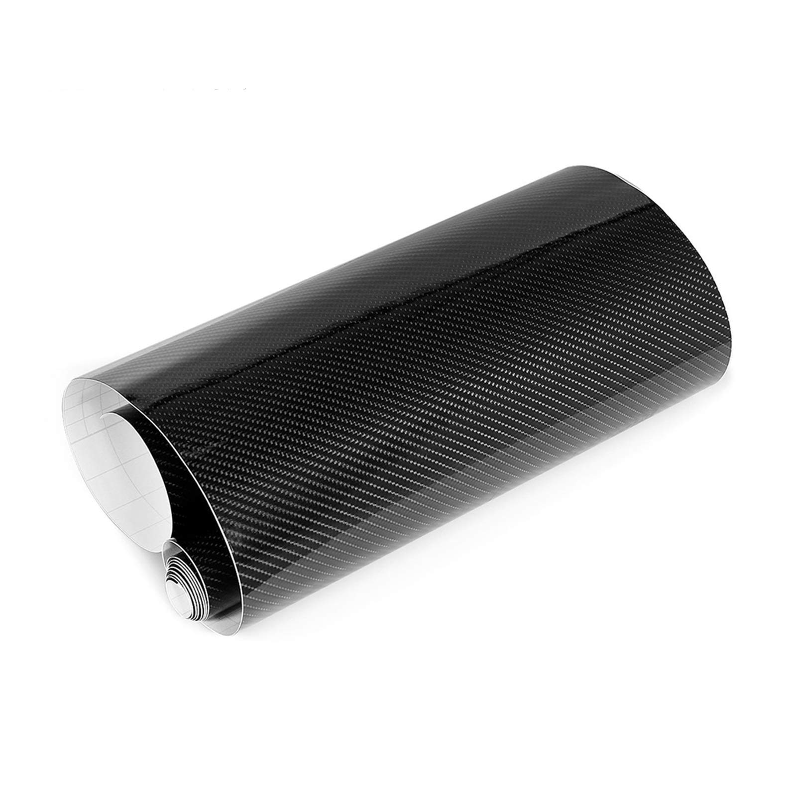 Auto Schutz Carbon Folie, 5D Carbon-Faser-Wrapping-Vinylfilm-Motorrad-Tablet Aufkleber auf dem Auto Auto-Zubehör Auto-Styling(Silver,50x600cm)