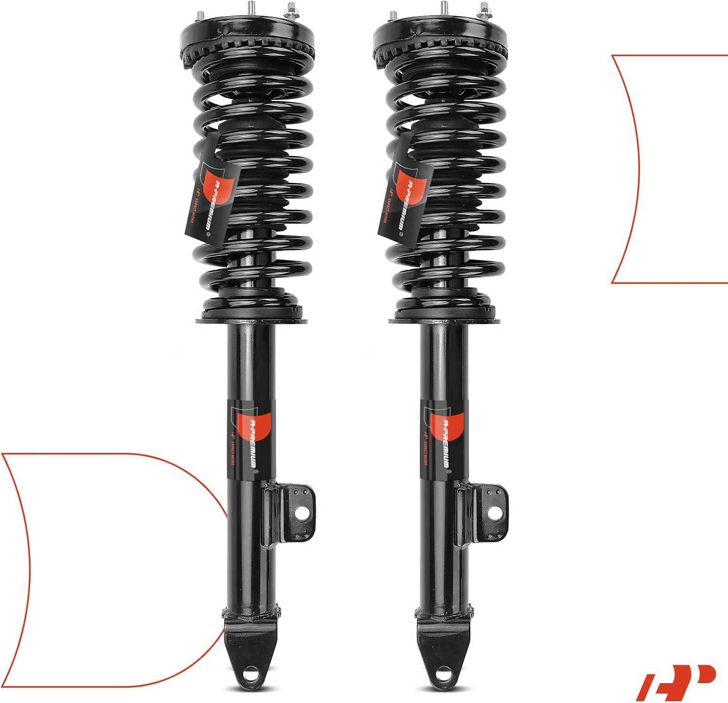 A-Premium Front Complete Struts Compatible with [RWD] Dodge Charger 2006-2010, Magnum 2005-2008 & Chrysler 300 2005-2010, 2.7L/3.5L - 2x Replacement Suspension Shock Absorber with Coil Spring Assembly