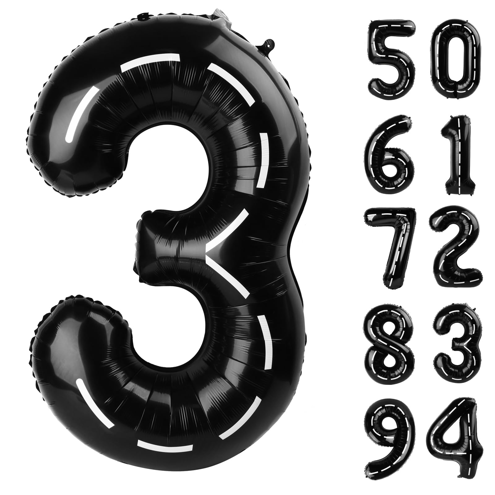 Line 3 Balloon - Number Balloon 40 Inch, 3st Line Birthday Decorations