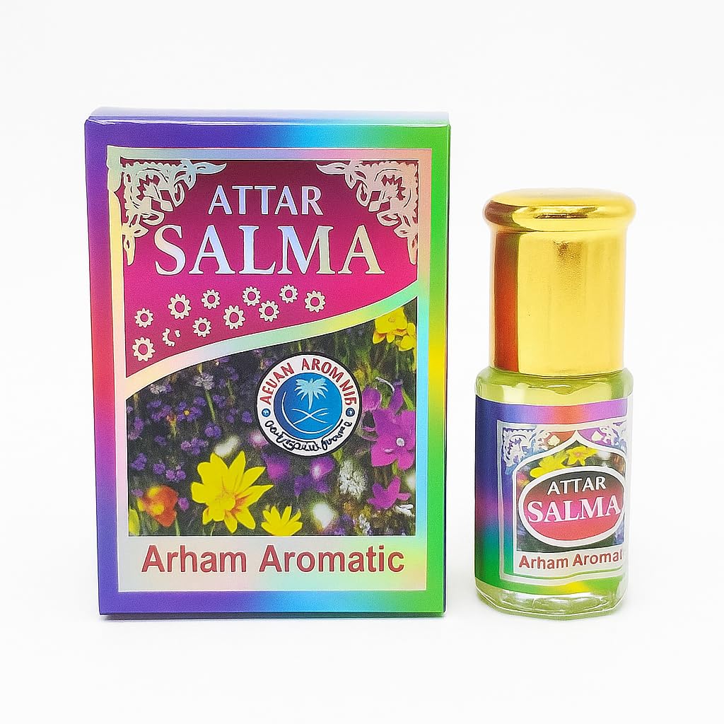 Attar Salma Aromatic – Long Lasting Natural Perfume Oil | Alcohol-Free Roll-On Attar for Men & Women | Floral & Fresh Fragrance (3ml)-picture-14