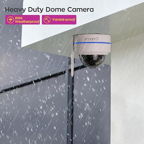 Miniatura 6 de xmartO AI Tracking Techo CAM 2K HD Metal Dome PTZ Cámara de seguridad inalámbrica con seguimiento automático, audio bidireccional y visión nocturna
