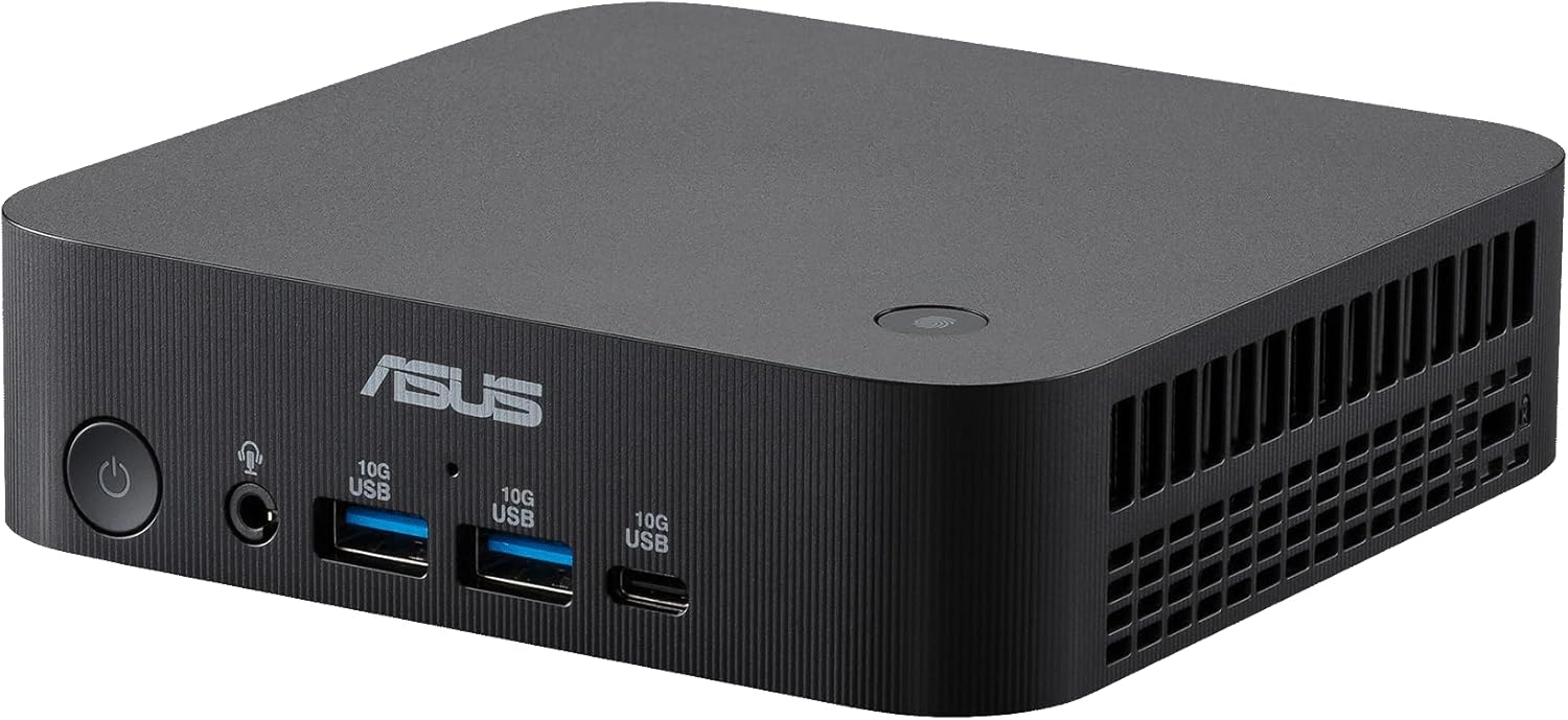 ASUS ExpertCenter PN54-S1 Barebone Mini PC with AMD Ryzen 7 260 Processor, AMD Ryzen AI, DDR5 RAM, Dual Storage Design, WiFi 7 & BT 5.4, Toolless Chassis Access, Dual LAN, VESA Mount (NO RAM/SSD/OS)